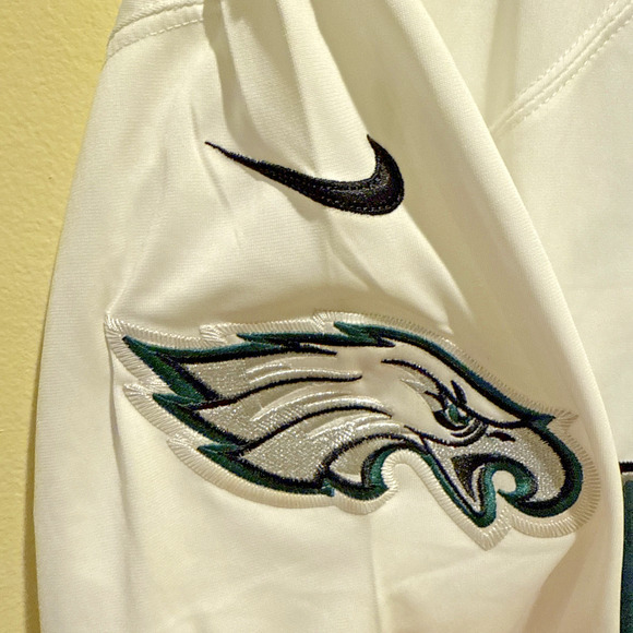 Nike NFL #11 Wentz Philadelphia Eagles White Players Jersey On Field Size XL NWT - Picture 9 of 13